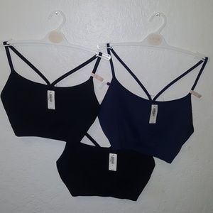 3 Love By Gap Seamless Racerback Bralletes